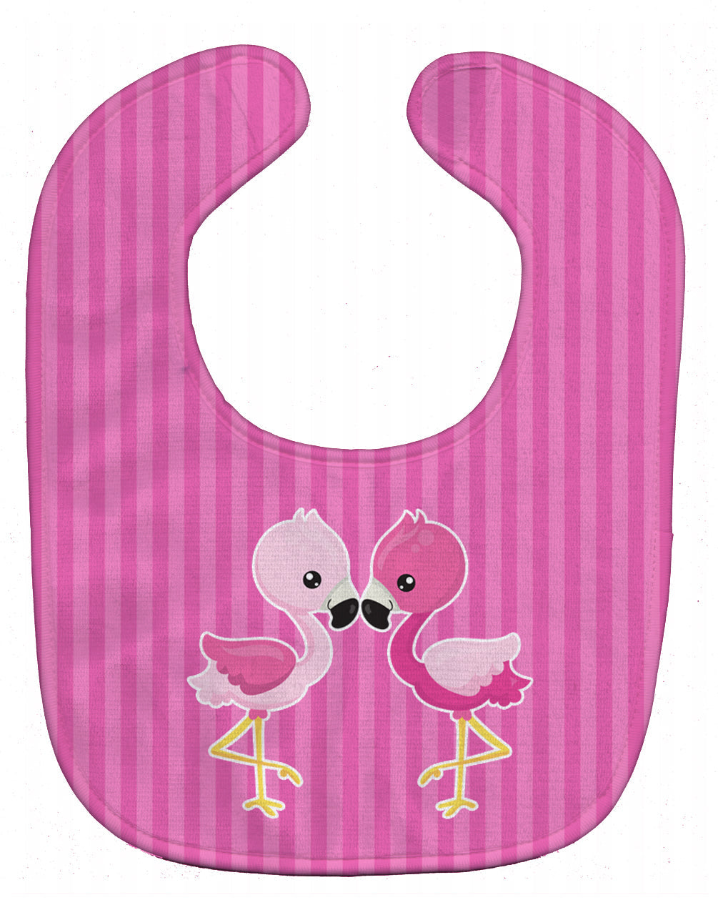 Flamingo Pair Baby Bib Easy-Clean Baby Bib Baby Feeding Accessory Baby Mealtime Essential, 10 x 13, Multicolor