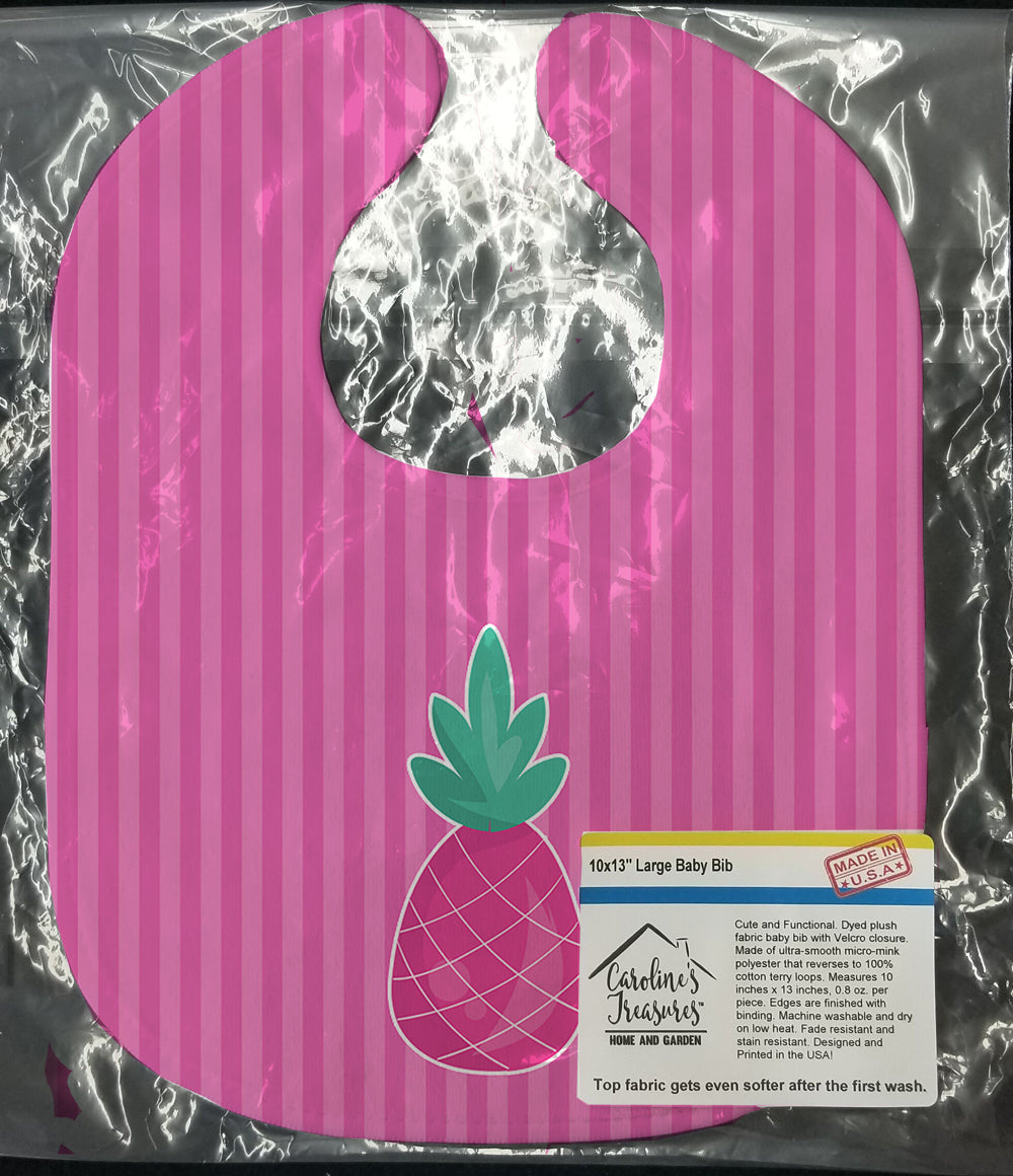 Pineapple Baby Bib Easy-Clean Baby Bib Baby Feeding Accessory Baby Mealtime Essential, 10 x 13, Multicolor