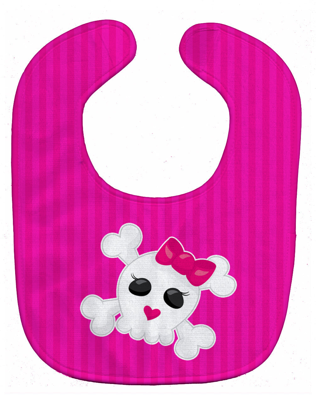 Skull and Cross Bones Baby Bib Easy-Clean Baby Bib Baby Feeding Accessory Baby Mealtime Essential, 10 x 13, Multicolor