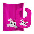 Skull and Cross Bones Baby Bib & Burp Cloth Easy-Clean Baby Bib Baby Feeding Accessory Baby Mealtime Essential