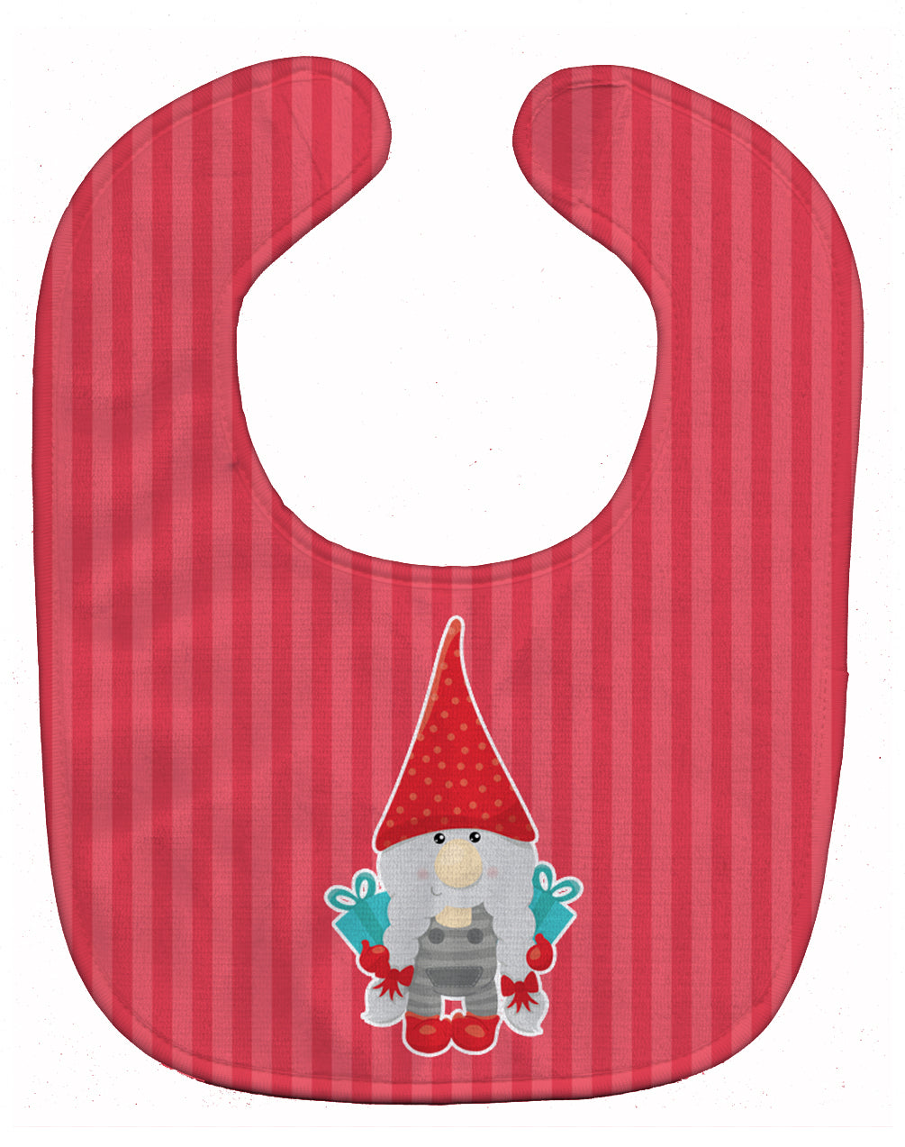 Merry Christmas Gnome Baby Bib Easy-Clean Baby Bib Baby Feeding Accessory Baby Mealtime Essential, 10 x 13, Multicolor