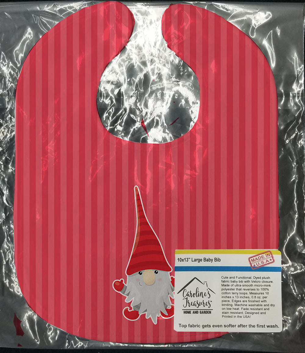 Christmas Gnome Happy Baby Bib Easy-Clean Baby Bib Baby Feeding Accessory Baby Mealtime Essential, 10 x 13, Multicolor