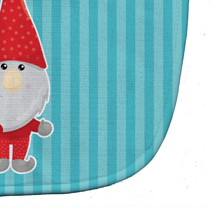 Christmas Gnome Candy Cane Baby Bib Easy-Clean Baby Bib Baby Feeding Accessory Baby Mealtime Essential, 10 x 13, Multicolor