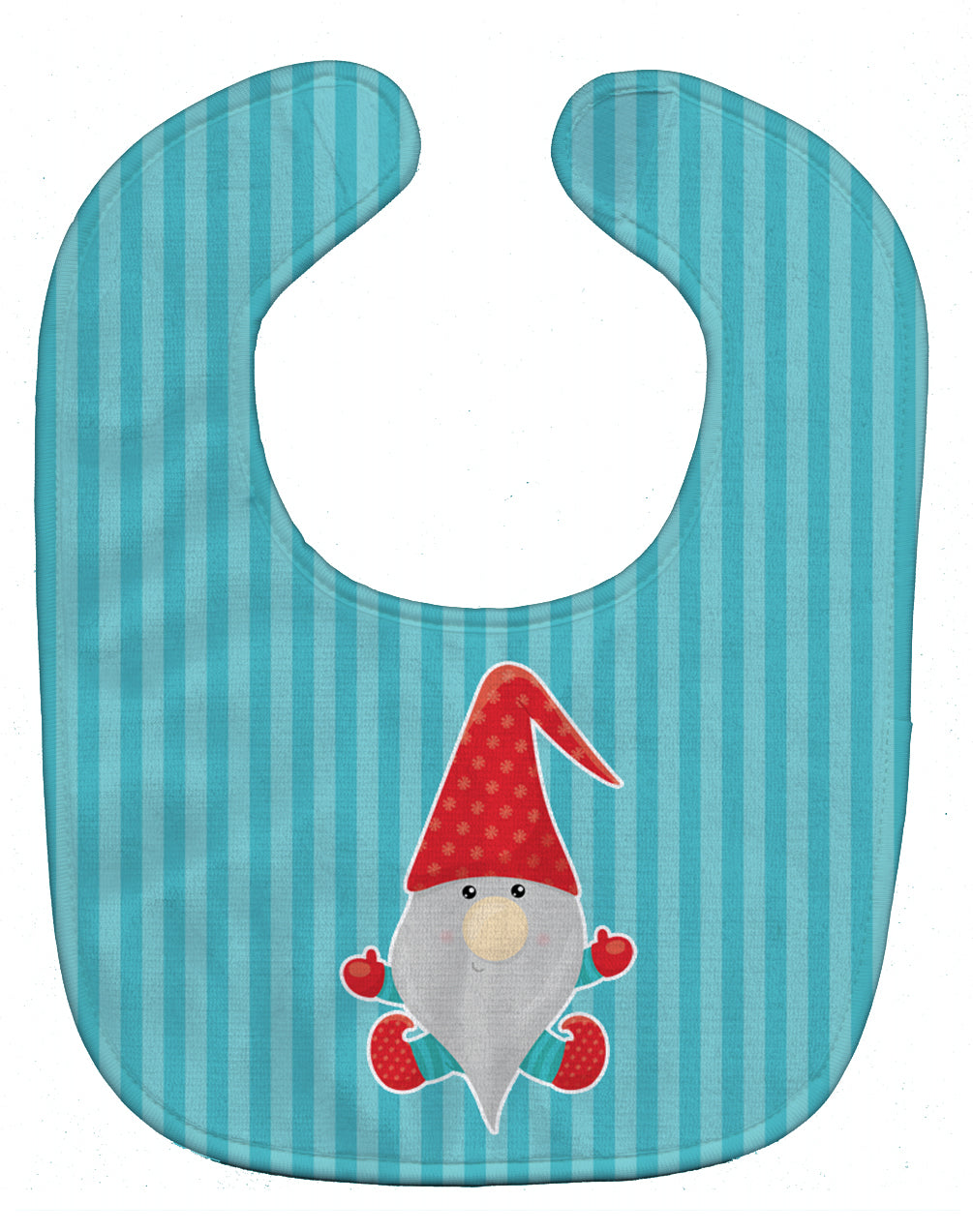 Merry Christmas Gnome #2 Baby Bib Easy-Clean Baby Bib Baby Feeding Accessory Baby Mealtime Essential, 10 x 13, Multicolor