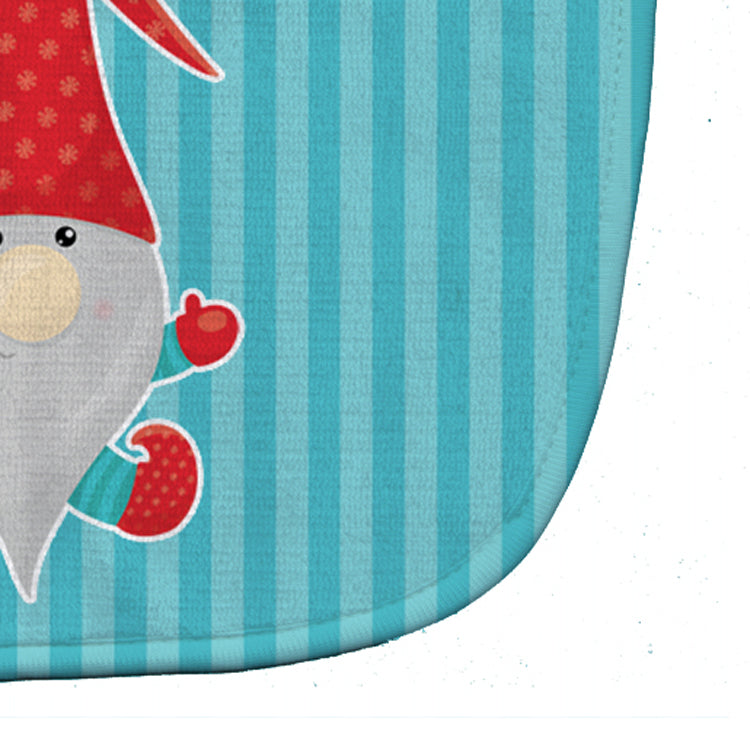 Merry Christmas Gnome #2 Baby Bib Easy-Clean Baby Bib Baby Feeding Accessory Baby Mealtime Essential, 10 x 13, Multicolor