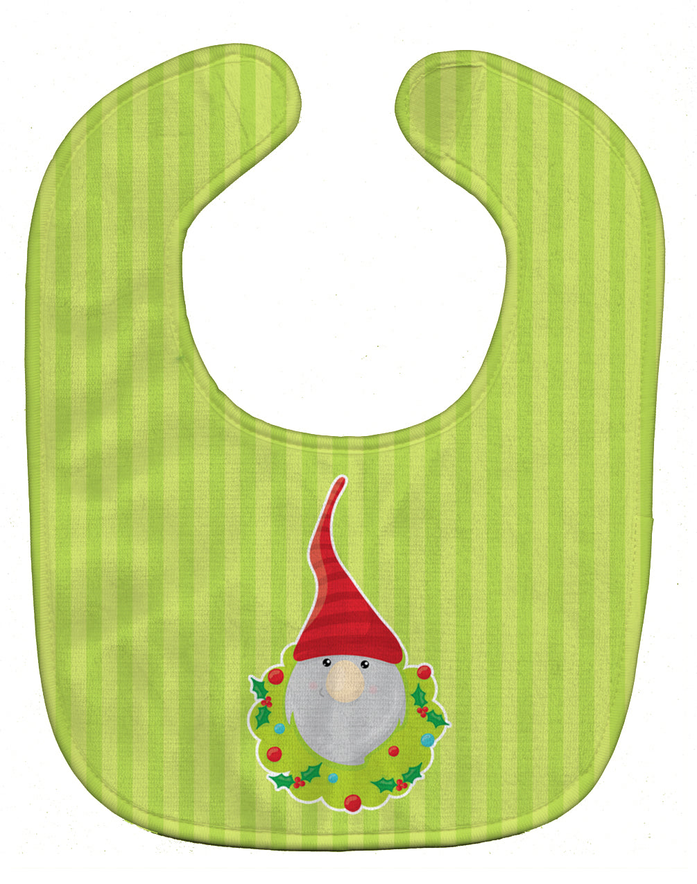 Christmas Gnome Flowers Baby Bib Easy-Clean Baby Bib Baby Feeding Accessory Baby Mealtime Essential, 10 x 13, Multicolor