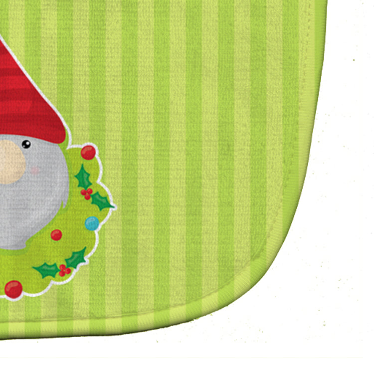 Christmas Gnome Flowers Baby Bib Easy-Clean Baby Bib Baby Feeding Accessory Baby Mealtime Essential, 10 x 13, Multicolor
