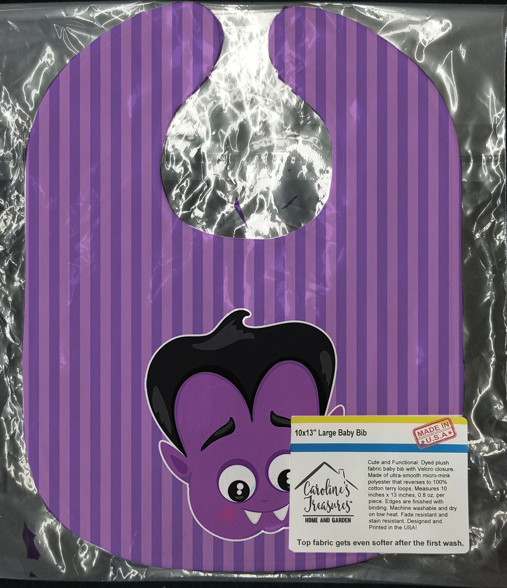 Halloween Dracula Baby Bib Easy-Clean Baby Bib Baby Feeding Accessory Baby Mealtime Essential, 10 x 13, Multicolor