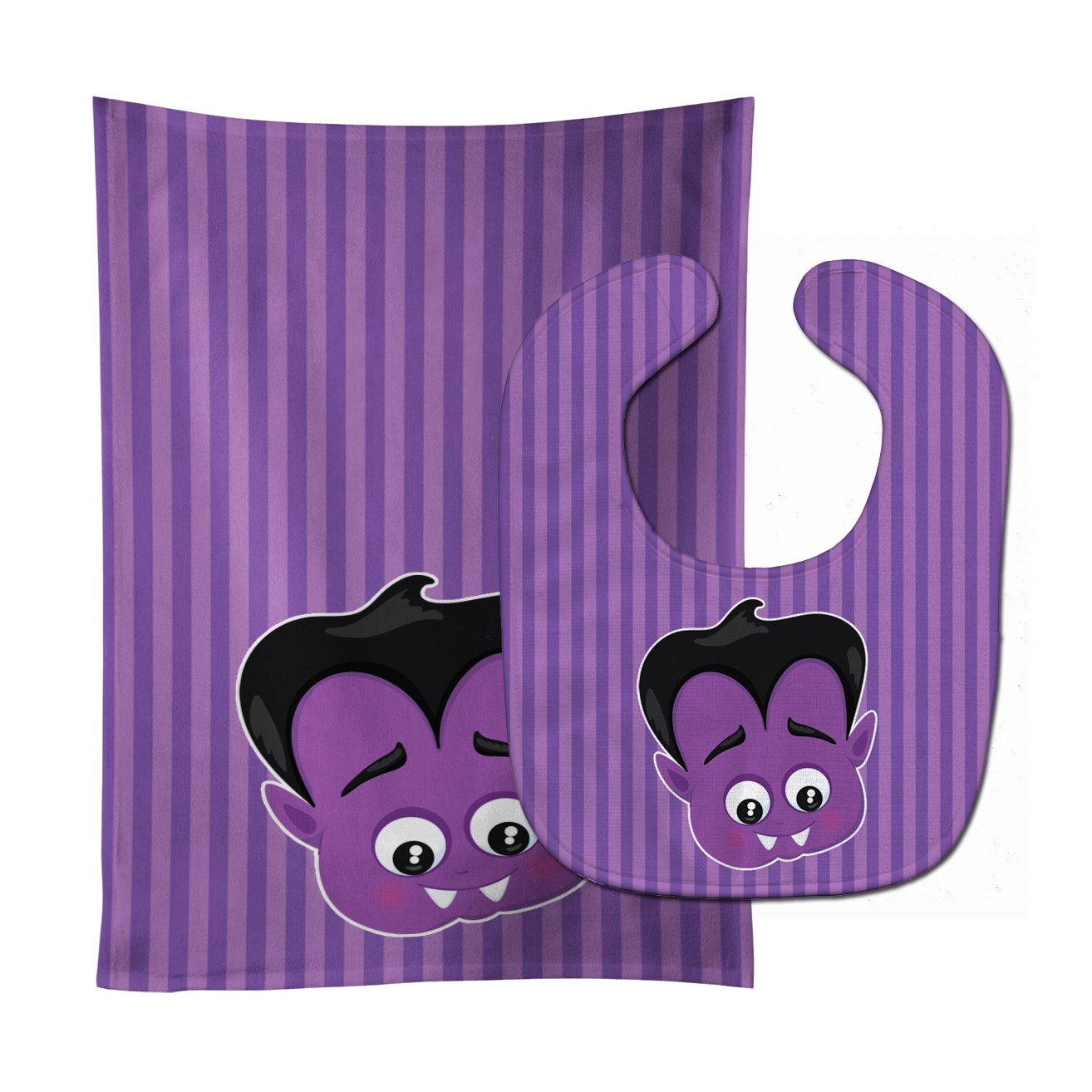 Halloween Dracula Baby Bib & Burp Cloth Easy-Clean Baby Bib Baby Feeding Accessory Baby Mealtime Essential