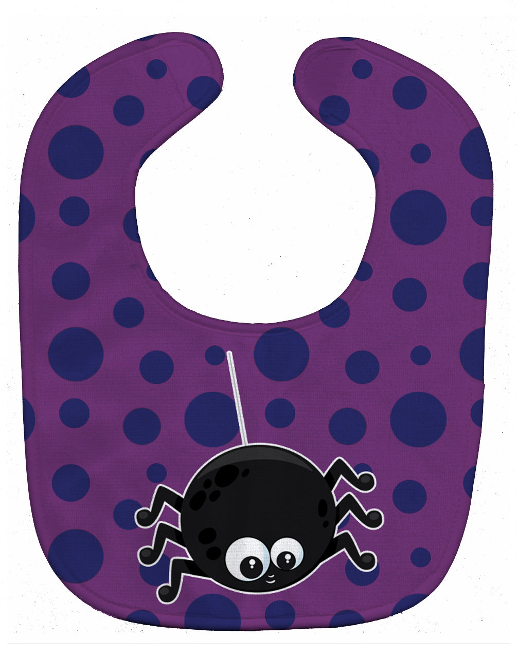 Halloween Spider Baby Bib Easy-Clean Baby Bib Baby Feeding Accessory Baby Mealtime Essential, 10 x 13, Multicolor