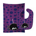 Halloween Spider Baby Bib & Burp Cloth Easy-Clean Baby Bib Baby Feeding Accessory Baby Mealtime Essential