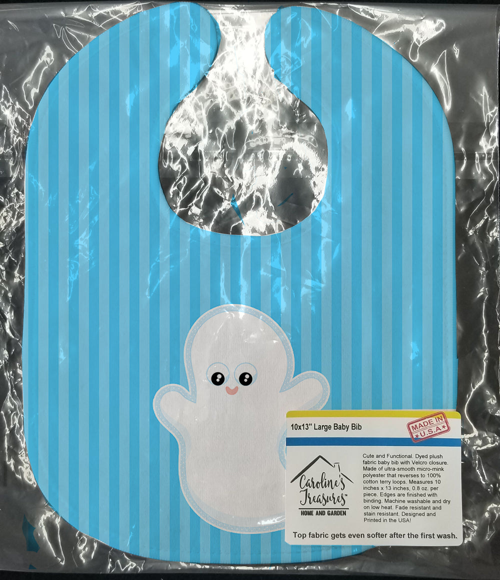 Halloween Ghost Baby Bib Easy-Clean Baby Bib Baby Feeding Accessory Baby Mealtime Essential, 10 x 13, Multicolor