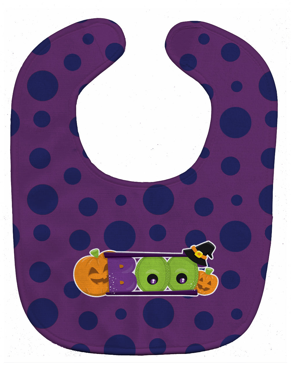 Halloween Boo Baby Bib Easy-Clean Baby Bib Baby Feeding Accessory Baby Mealtime Essential, 10 x 13, Multicolor