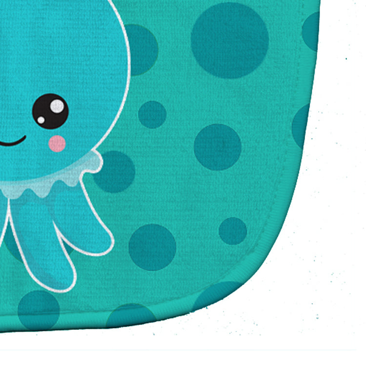 Ocean Octopus Blue Baby Bib Easy-Clean Baby Bib Baby Feeding Accessory Baby Mealtime Essential, 10 x 13, Multicolor