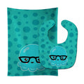 Ocean Octopus Baby Bib & Burp Cloth Easy-Clean Baby Bib Baby Feeding Accessory Baby Mealtime Essential