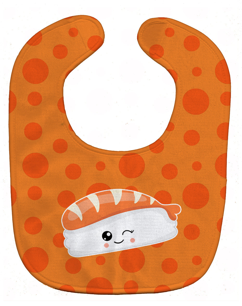 Sushi Sashimi Baby Bib Easy-Clean Baby Bib Baby Feeding Accessory Baby Mealtime Essential, 10 x 13, Multicolor