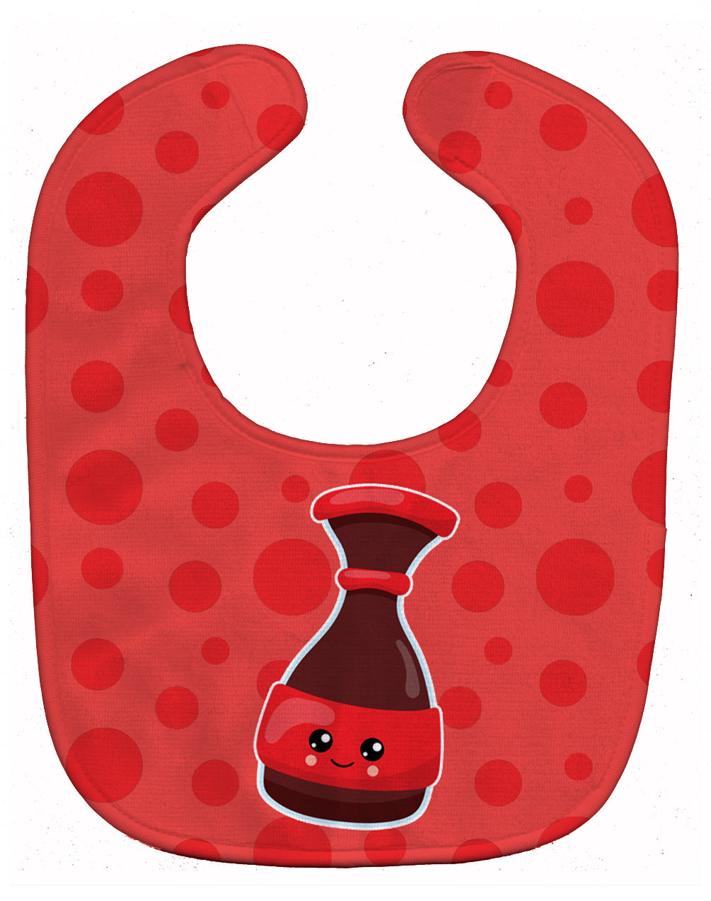 Sushi Soy Sauce Baby Bib Easy-Clean Baby Bib Baby Feeding Accessory Baby Mealtime Essential, 10 x 13, Multicolor