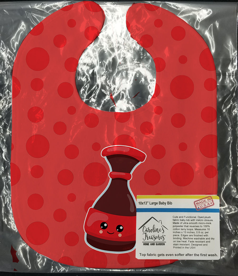 Sushi Soy Sauce Baby Bib Easy-Clean Baby Bib Baby Feeding Accessory Baby Mealtime Essential, 10 x 13, Multicolor