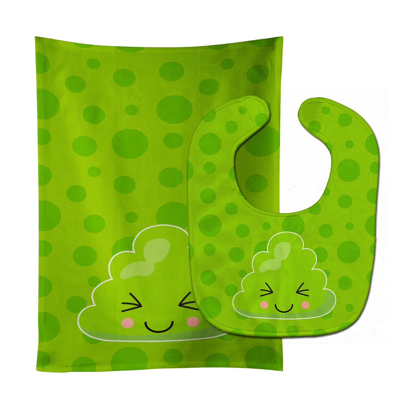 Sushi Wasabi Baby Bib & Burp Cloth Easy-Clean Baby Bib Baby Feeding Accessory Baby Mealtime Essential