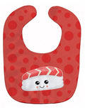 Sushi Tuna Sashimi Baby Bib Easy-Clean Baby Bib Baby Feeding Accessory Baby Mealtime Essential, 10 x 13, Multicolor