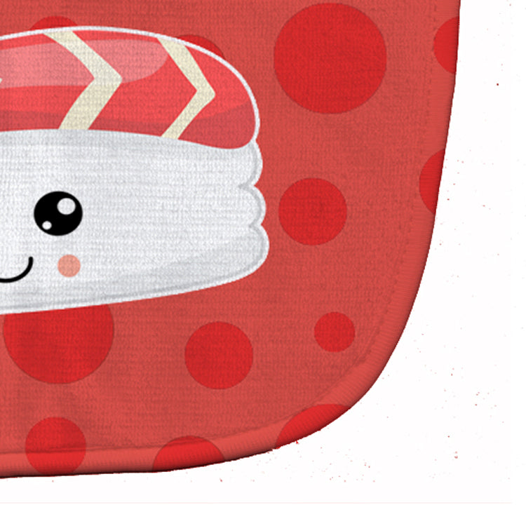 Sushi Tuna Sashimi Baby Bib Easy-Clean Baby Bib Baby Feeding Accessory Baby Mealtime Essential, 10 x 13, Multicolor