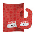 Sushi Tuna Sashimi Baby Bib & Burp Cloth Easy-Clean Baby Bib Baby Feeding Accessory Baby Mealtime Essential