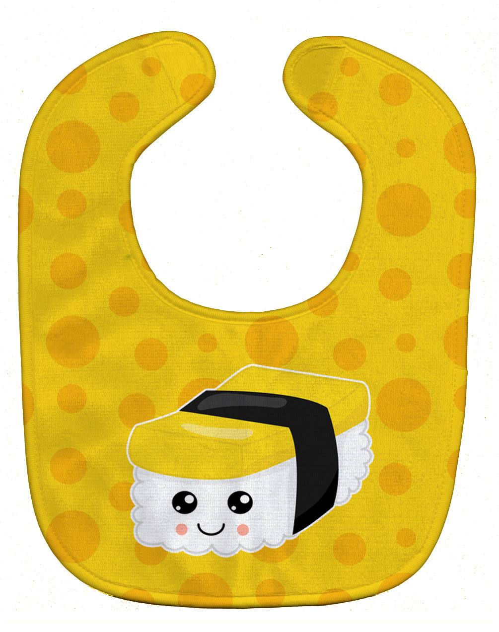 Sushi Sashimi #2 Baby Bib Easy-Clean Baby Bib Baby Feeding Accessory Baby Mealtime Essential, 10 x 13, Multicolor