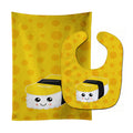 Sushi Sashimi #2 Baby Bib & Burp Cloth Easy-Clean Baby Bib Baby Feeding Accessory Baby Mealtime Essential