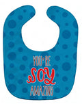 Sushi You're Soy Amazing Baby Bib Easy-Clean Baby Bib Baby Feeding Accessory Baby Mealtime Essential, 10 x 13, Multicolor