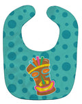Tiki Face Baby Bib Easy-Clean Baby Bib Baby Feeding Accessory Baby Mealtime Essential, 10 x 13, Multicolor
