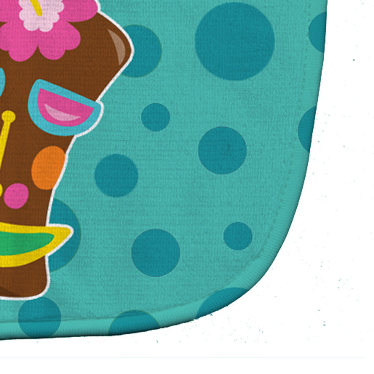 Tiki Face Girl Baby Bib Easy-Clean Baby Bib Baby Feeding Accessory Baby Mealtime Essential, 10 x 13, Multicolor