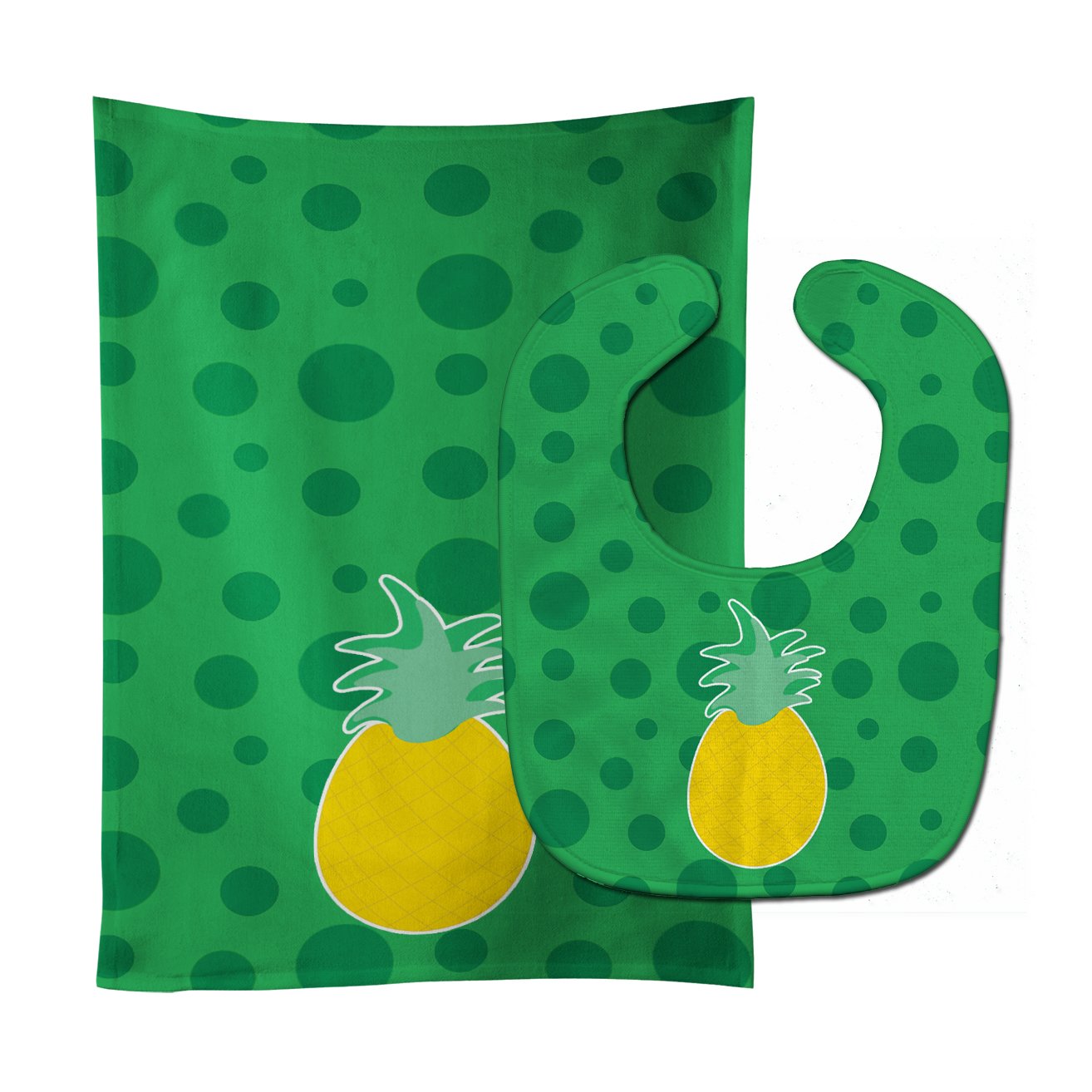 Beach Pineapple Baby Bib & Burp Cloth Easy-Clean Baby Bib Baby Feeding Accessory Baby Mealtime Essential