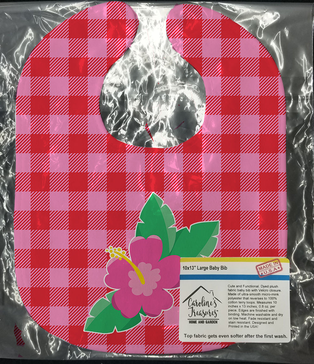 Beach Flower Baby Bib Easy-Clean Baby Bib Baby Feeding Accessory Baby Mealtime Essential, 10 x 13, Multicolor