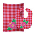 Beach Flower Baby Bib & Burp Cloth Easy-Clean Baby Bib Baby Feeding Accessory Baby Mealtime Essential