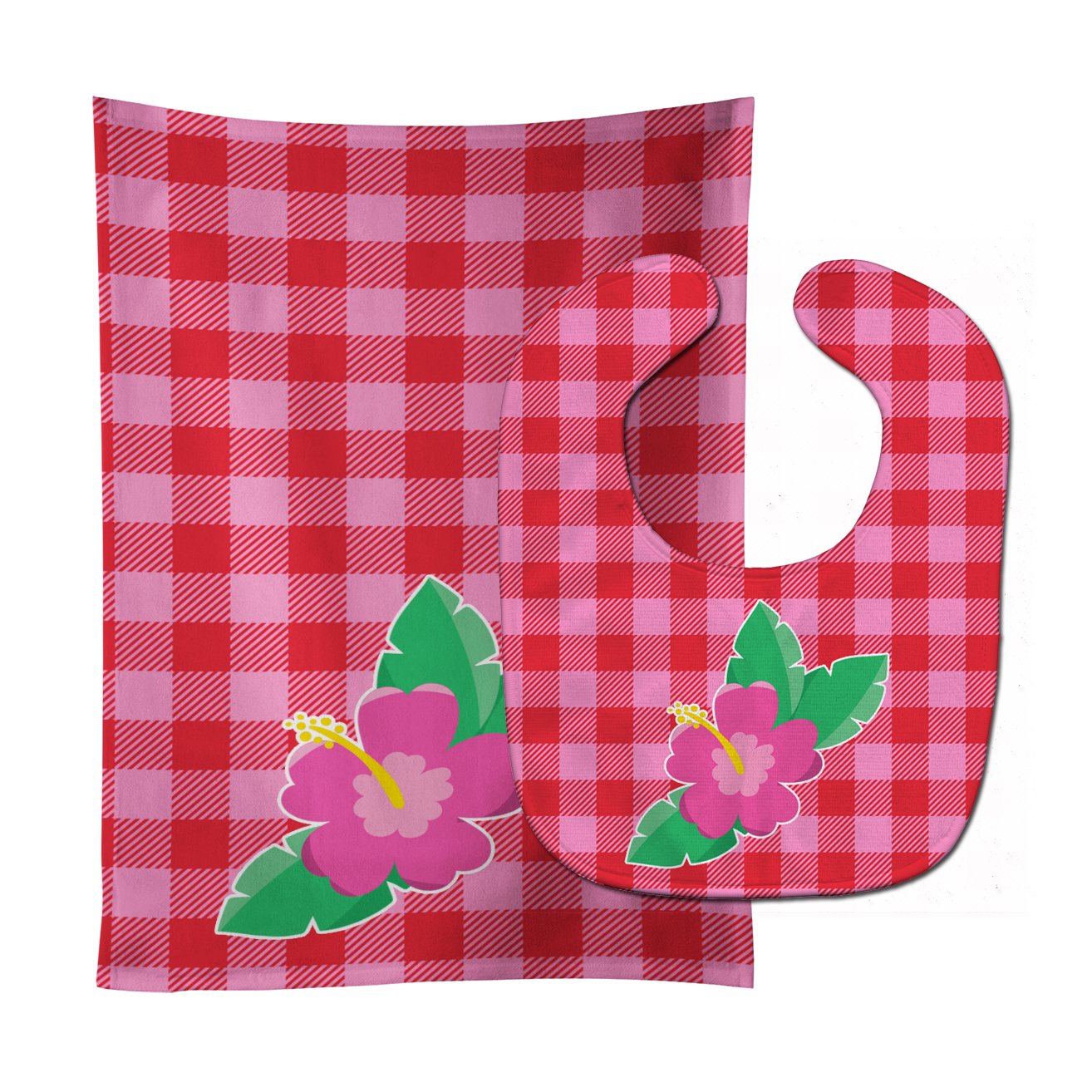 Beach Flower Baby Bib & Burp Cloth Easy-Clean Baby Bib Baby Feeding Accessory Baby Mealtime Essential