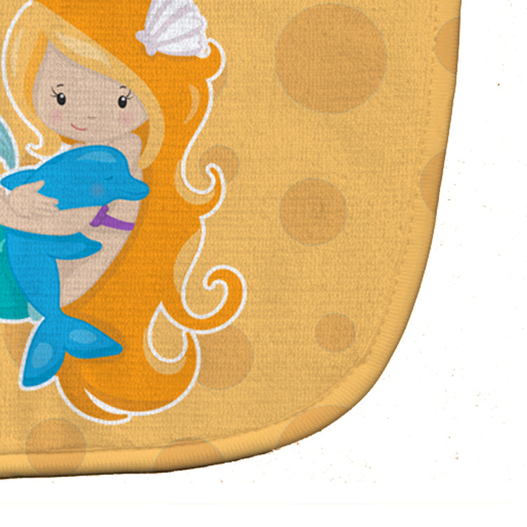 Beach Mermaid Baby Bib Easy-Clean Baby Bib Baby Feeding Accessory Baby Mealtime Essential, 10 x 13, Multicolor