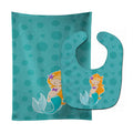 Beach Mermaid Ginger Baby Bib & Burp Cloth Easy-Clean Baby Bib Baby Feeding Accessory Baby Mealtime Essential