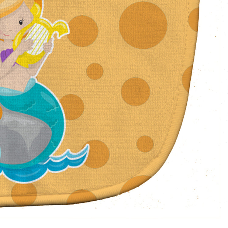 Beach Mermaid Ginger Hair Laurie Baby Bib Easy-Clean Baby Bib Baby Feeding Accessory Baby Mealtime Essential, 10 x 13, Multicolor