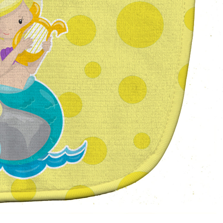 Beach Mermaid Blonde Hair Toni Baby Bib Easy-Clean Baby Bib Baby Feeding Accessory Baby Mealtime Essential, 10 x 13, Multicolor