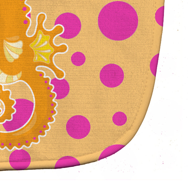 Beach Seahorse Baby Bib Easy-Clean Baby Bib Baby Feeding Accessory Baby Mealtime Essential, 10 x 13, Multicolor