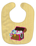 Beach Pirate Chest Baby Bib Easy-Clean Baby Bib Baby Feeding Accessory Baby Mealtime Essential, 10 x 13, Multicolor