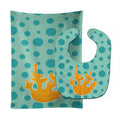 Beach Coral Baby Bib & Burp Cloth Easy-Clean Baby Bib Baby Feeding Accessory Baby Mealtime Essential