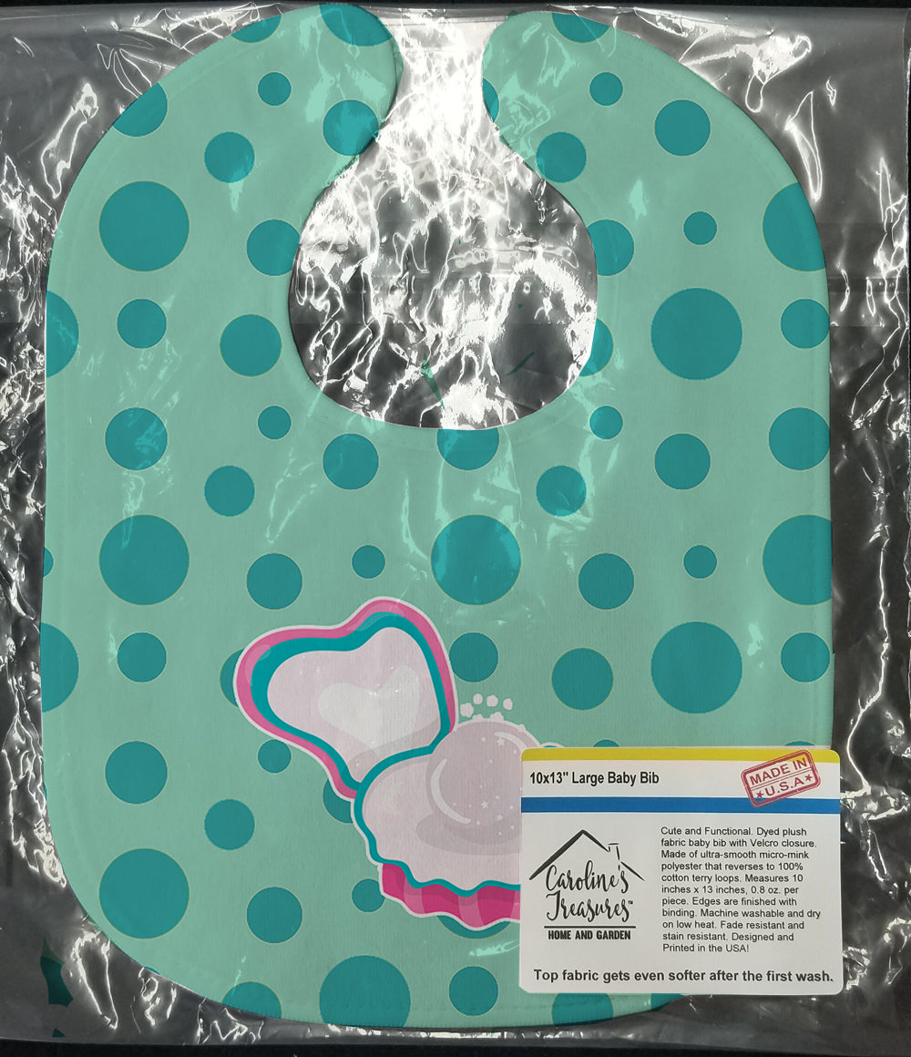 Beach Pearl Baby Bib Easy-Clean Baby Bib Baby Feeding Accessory Baby Mealtime Essential, 10 x 13, Multicolor