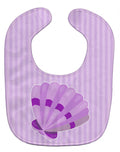 Beach Scallop Shell #2 Baby Bib Easy-Clean Baby Bib Baby Feeding Accessory Baby Mealtime Essential, 10 x 13, Multicolor