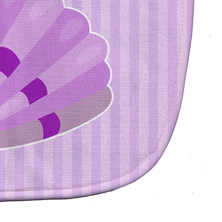 Beach Scallop Shell #2 Baby Bib Easy-Clean Baby Bib Baby Feeding Accessory Baby Mealtime Essential, 10 x 13, Multicolor
