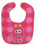 Monster Pink Bly Baby Bib Easy-Clean Baby Bib Baby Feeding Accessory Baby Mealtime Essential, 10 x 13, Multicolor