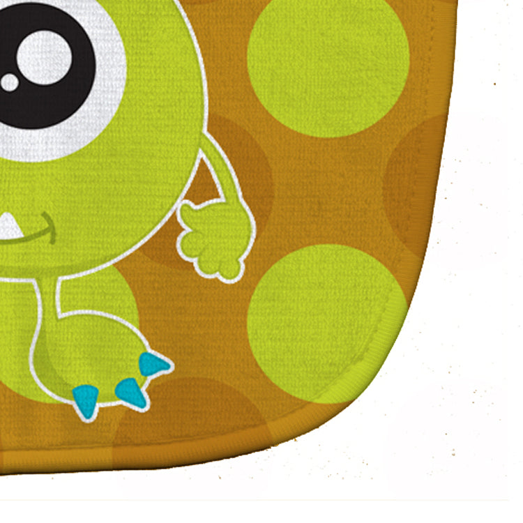 Monster Green Nola Baby Bib Easy-Clean Baby Bib Baby Feeding Accessory Baby Mealtime Essential, 10 x 13, Multicolor