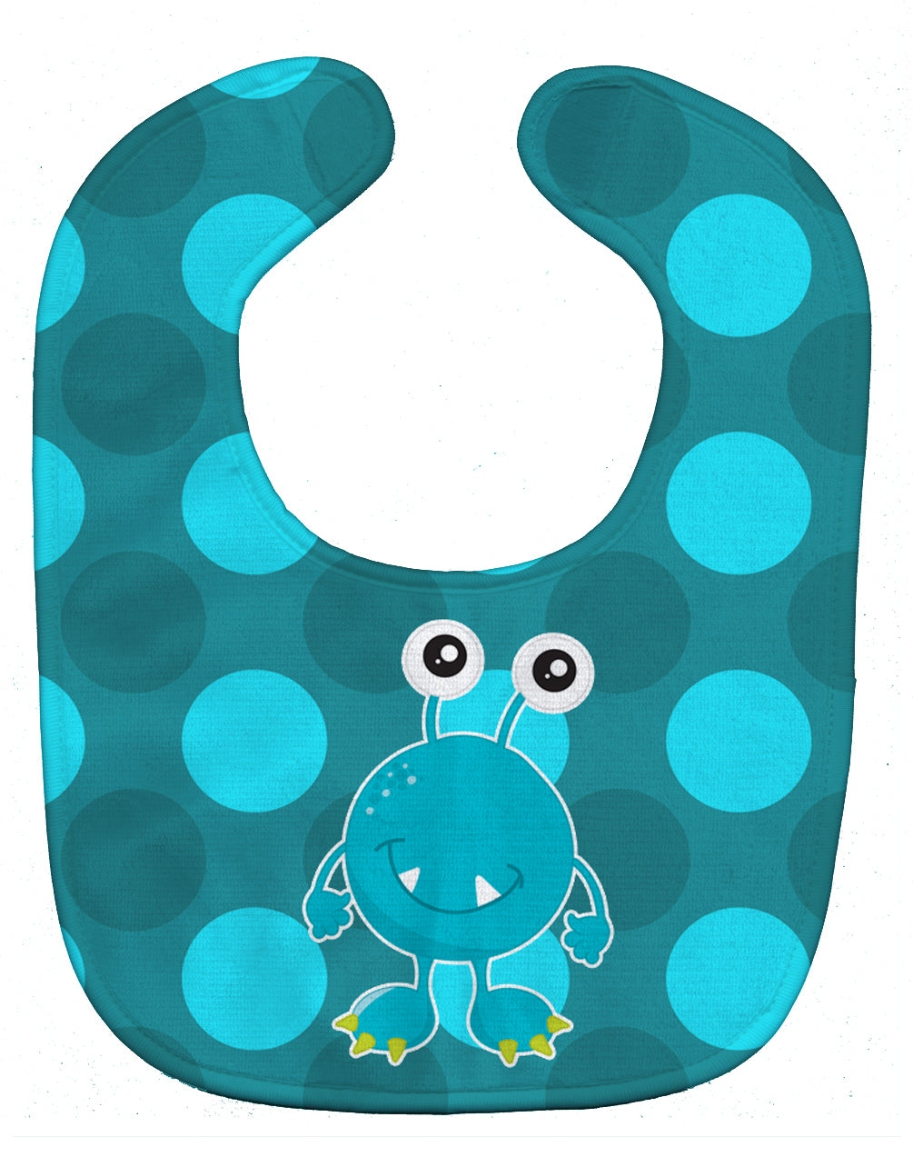 Monster Blue Sugar Baby Bib Easy-Clean Baby Bib Baby Feeding Accessory Baby Mealtime Essential, 10 x 13, Multicolor