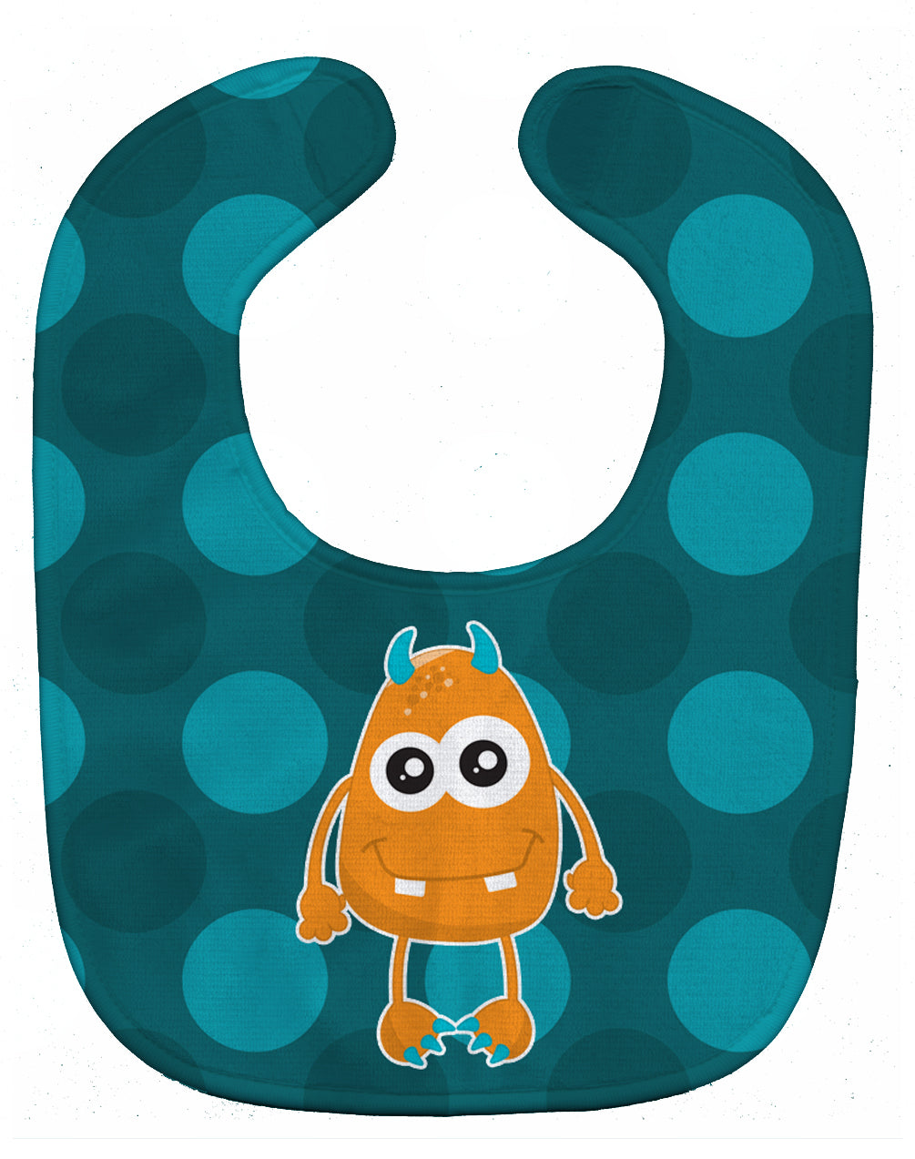 Monster Orange Baby Bib Easy-Clean Baby Bib Baby Feeding Accessory Baby Mealtime Essential, 10 x 13, Multicolor