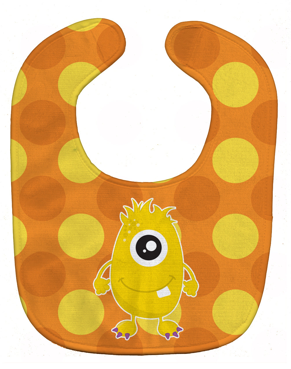 Monster Gold Baby Bib Easy-Clean Baby Bib Baby Feeding Accessory Baby Mealtime Essential, 10 x 13, Multicolor